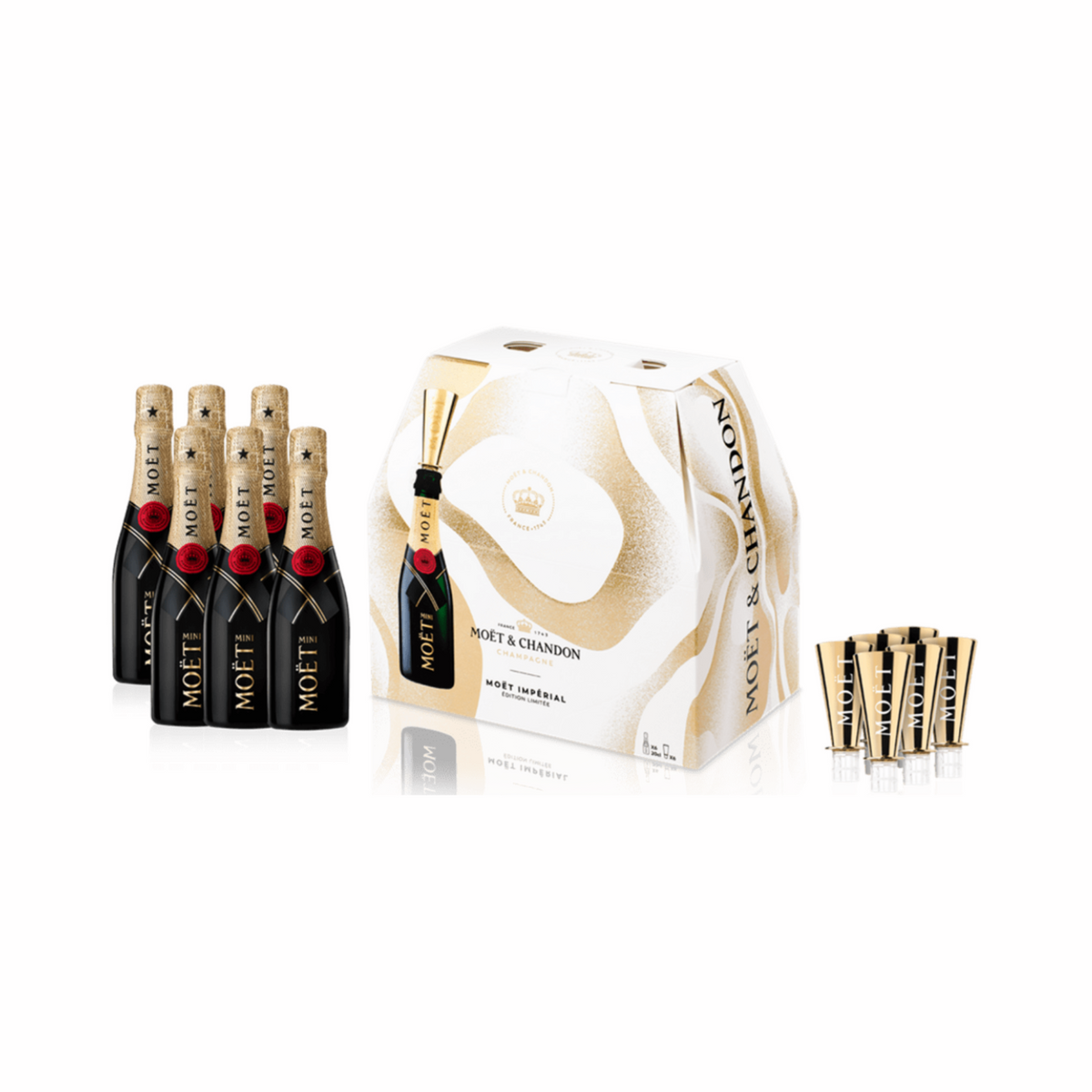 Moet & Chandon Imperial Brut Mini EOY Gift Pack - 6x20cl